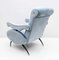 Mid-Century Modern Velvet Reclining Armchair by Nello Pini for Novarredo, 1950s 7