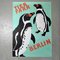 Poster vintage Tierpark Berlin Penguin di Ulrich Nagel, 1973, Immagine 1