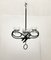 Mid-Century Danish Metal and Glass Candleholder Pendant, 1960s 29