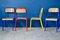 Industrial Colored Dining Chairs, 1980s, Set of 4 5