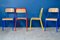 Industrial Colored Dining Chairs, 1980s, Set of 4, Image 5