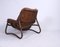 Bamboo & Leather Lounge Chairs, Denmark, 1960s, Set of 2 6