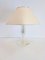 Regency Tischlampe aus Acrylglas & Messing, Italien, 1970er 1