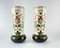 Antique Painted Vases by Franz Anton Mehlem for Royal Bonn, Germany, 1890s, Set of 2 1