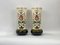 Antique Painted Vases by Franz Anton Mehlem for Royal Bonn, Germany, 1890s, Set of 2 2