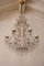 Maria Teresa Chandelier with 6 Lights in Gilt Iron and Pendant Drops, 1950s 5