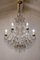 Maria Teresa Chandelier with 6 Lights in Gilt Iron and Pendant Drops, 1950s, Image 4