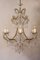 Maria Teresa Chandelier with 6 Lights in Gilt Iron and Pendant Drops, 1950s 6