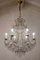 Maria Teresa Chandelier with 6 Lights in Gilt Iron and Pendant Drops, 1950s 2
