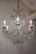 Maria Teresa Chandelier with 6 Lights in Gilt Iron and Pendant Drops, 1950s, Image 7