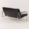 Sofá de cuero negro de Preben Fabricius para Walter Knoll, años 90, Imagen 3