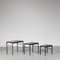 Nesting Tables with Stone Tops, the Netherlands, 1960s, Set of 3 1