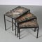 Nesting Tables with Stone Tops, the Netherlands, 1960s, Set of 3 6