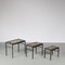Nesting Tables with Stone Tops, the Netherlands, 1960s, Set of 3 3