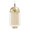 Cobalt Magnolia II Suspension Lamp with Brass Ring by Dooq 9
