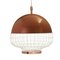 Cobalt Magnolia I Suspension Lamp with Brass Ring by Dooq 3