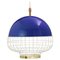 Lampada a sospensione Cobalt Magnolia I con anello in ottone di Dooq, Immagine 1