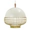 Cobalt Magnolia I Suspension Lamp with Brass Ring by Dooq 8