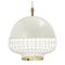 Cobalt Magnolia I Suspension Lamp with Brass Ring by Dooq 7