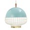 Cobalt Magnolia I Suspension Lamp with Brass Ring by Dooq 6