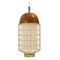 Copper Ivory Magnolia Ii Suspension Lamp with Copper Ring by Dooq 8