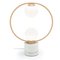 Taupe Loop Table Lamp with Marble Base by Dooq 3