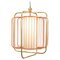 Brass and Salmon Jules Suspension Lamp by Dooq 1