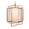 Brass and Salmon Jules Suspension Lamp by Dooq, Image 2