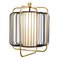 Brass and Salmon Jules Suspension Lamp by Dooq 3