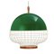 Emerald Magnolia I Suspension Lamp with Copper Ring by Dooq 2