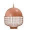 Salmon Magnolia Suspension Lamp with Copper Ring by Dooq 2