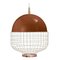 Salmon Magnolia Suspension Lamp with Copper Ring by Dooq 7