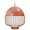 Salmon Magnolia Suspension Lamp with Copper Ring by Dooq 1