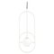 Ivory Loop I Suspension Lamp by Dooq 1