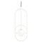 Ivory Loop I Suspension Lamp by Dooq, Image 1