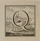 Luigi Vanvitelli, Letter of the Alphabet Q, Etching, 18th Century 1