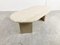 Vintage Oval Travertine Coffee Table, 1970s 9