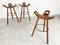 Mid-Century Brutalist Bar Stools, 1960s, Set of 3 8