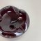 No. 1 NRed Murano Glass Bowl Shells Ashtray attributed to Venini, Italy, 1970s 7