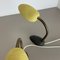 Lámparas de mesa Sputnik amarillas + negras al estilo de Stilnovo Auböck, Italia, años 50. Juego de 2, Imagen 15