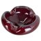 No. 2 Red Bubble Murano Glass Bowl Ashtray attributed to Venini, Italy, 1970s 1