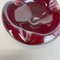 No. 2 Red Bubble Murano Glass Bowl Ashtray attributed to Venini, Italy, 1970s 6