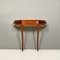 Mid-Century Modern Italian Wood, Briar and Brass Console with Drawer, 1940s 3