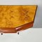 Mid-Century Modern Italian Wood, Briar and Brass Console with Drawer, 1940s 10