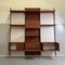 Mid-Century Modern Italian Teak and Brass Modular Wall Bookcase, 1960s, Image 4