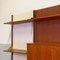 Mid-Century Modern Italian Teak and Brass Modular Wall Bookcase, 1960s 14