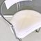 Modern Italian Steel and White Glossy Faux Leather Chairs, 1970s, Set of 10 8