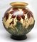 Große handgemachte und handbemalte Jugendstil Vase aus Opalglas, Belgien, 1923 2