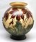 Large Art Nouveau Handmade and Hand Painted Opaline Vase, Belgium, 1923, Image 2