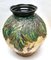 Große handgemachte und handbemalte Jugendstil Vase aus Opalglas, Belgien, 1923 9